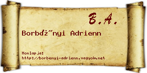 Borbényi Adrienn névjegykártya